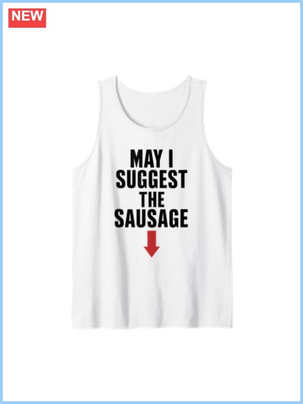 Sausage Tank Top Novelty Party Costume Sleeveless Shirt
